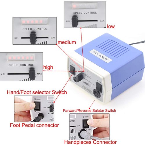 Tazrigo Electric Nail Drill Machine JD700 35W Nail Art Equipment Accessory Nail File Tools