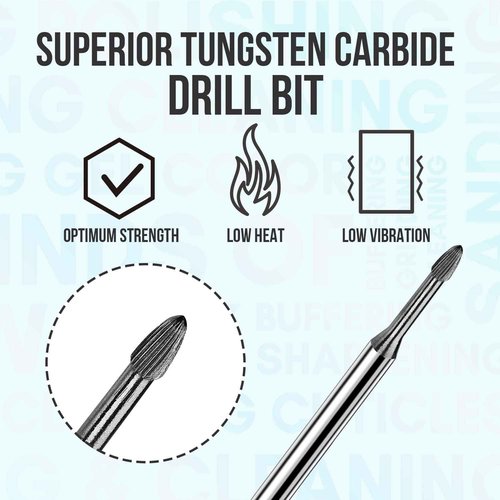 Makartt Nail Drill Handpiece for Up200 Machine Bundle With Safety Nail Drill Bits Cuticle Remover