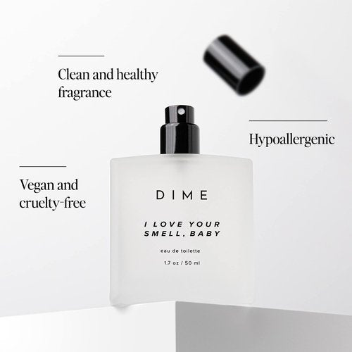 DIME Beauty Perfume I Love Your Smell, Baby, 1.7 oz / 50 ml - Sweet Floral Scent, Hypoallergenic, Clean Perfume, Eau de Toilette For Women
