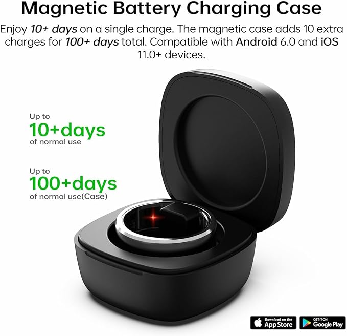 Smart Ring for Women Men,No Subscription Fee,Fitness Tracker Ring with Heart Rate, Sleep Monitoring, Blood Oxygen, Step Counting for iOS and Android, Waterproof(Rose Gold, 8)