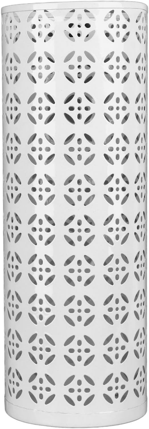 Round Umbrella Organizer Bin, Freestanding Metal Umbrella Holder Umbrella Stand Rack for Entryway, Canes Walking Sticks Holder Rain Collection for Home, Office (Large)