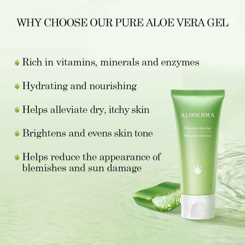 Aloderma Signature Aloe Brightening Set - 6 Pieces - Gel, Cleanser, Toner, Serum x2pcs, Cream