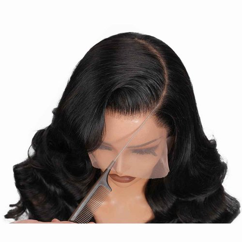 ZCORGDHAIR Body Wave Lace Front Wigs 13x6 Lace Wig Human Hair Hd Lace Front Wig Human Hair Wigs Body Wave Frontal Wig Baby Hair Natural Hairline Natural Black(30in)