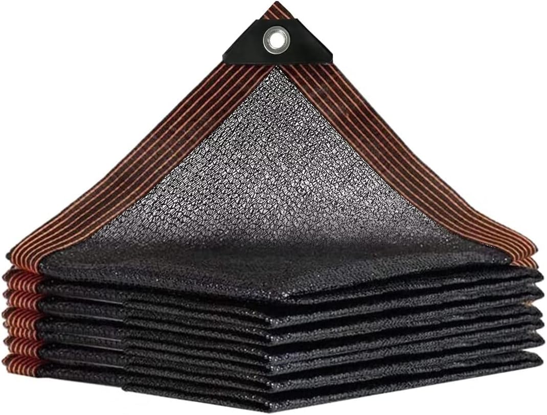 QLOFEI Shade Cloth for Garden, 40-50% Sunblock Mesh Tarp Shade Cloth with Grommets, Easy to Hang Sun Screens for Plants Greenhouse, Sun Shades Outdoor Patio Kennel Chicken Coop Pergola, 10x24 FT