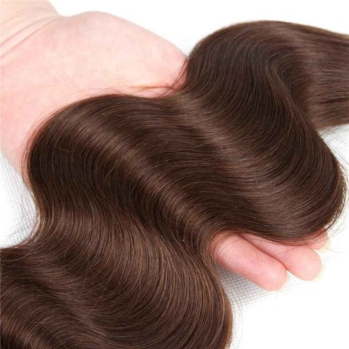 Condescension Human Hair Bundles 22 24 26 Inch Brown 4 Body Wave Bundles Human Hair Unprocessed Brazilian Virgin Hair for Black Women