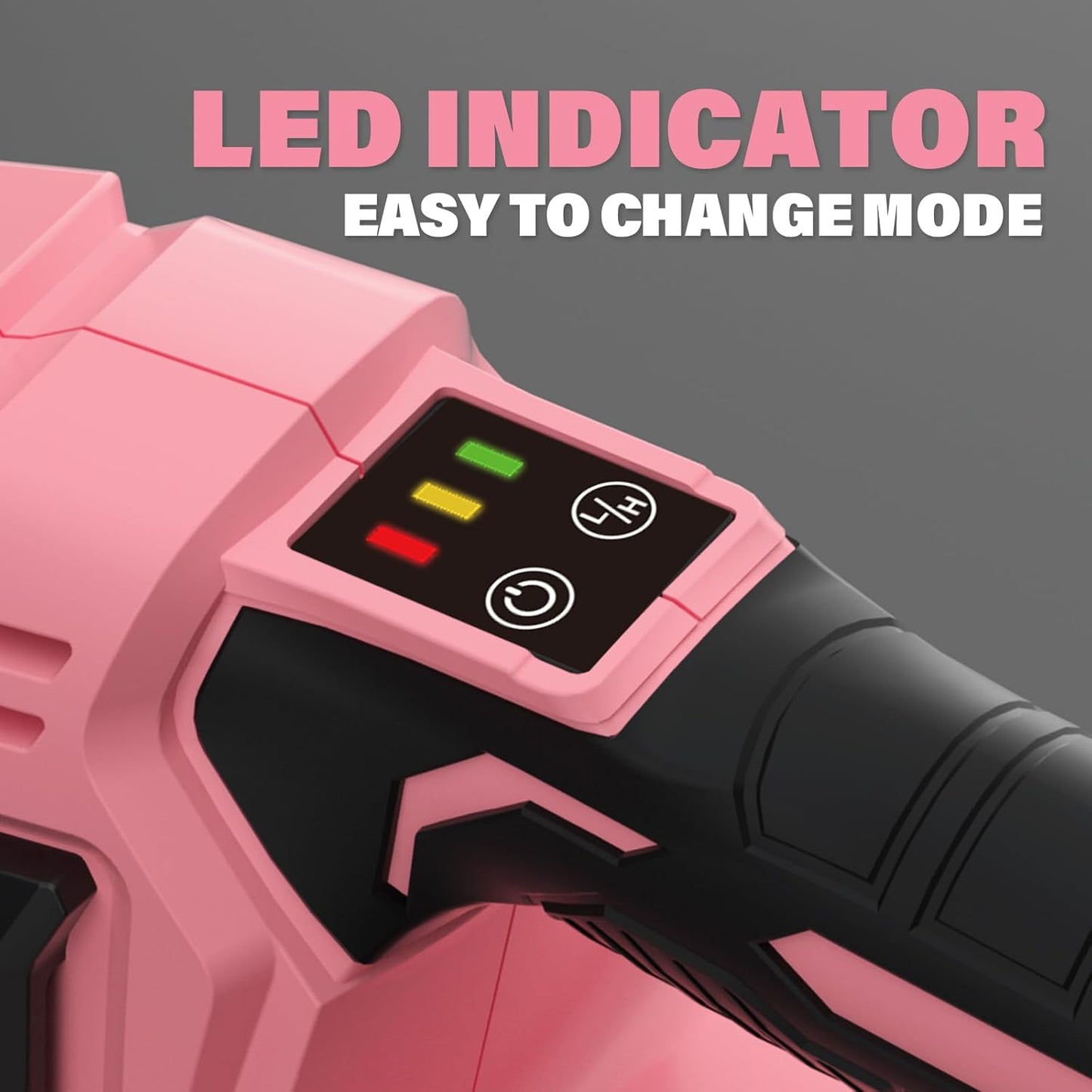 SOYUS Leaf Blower, 20V Leaf Blower Cordless with 2x2.0Ah Battery and Charger, 150 MPH Electric Leaf Blowers with Two-Speed Mode, Blowers for Lawn Care, Debris Dust Cleaning（Pink）