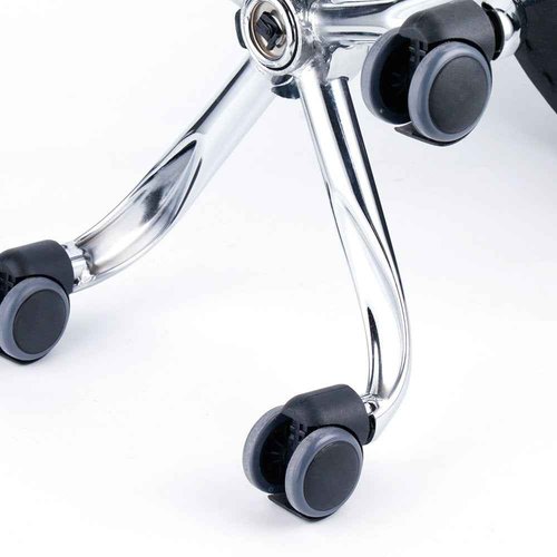 Leopard Round Rolling Stools, Adjustable Work Medical Stool with Wheels (White)