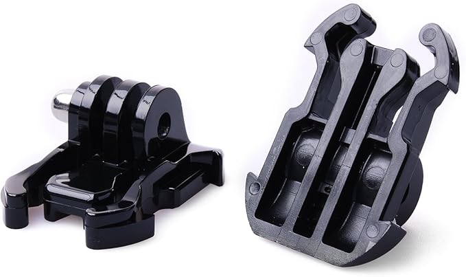 QKOO 5X Quick Release Buckle Clip Basic Base Mount for GoPro Hero 13, 12, 11, 10, 9, 8, 7, 6, 5, 4, Session, 3+, 3, GoPro MAX, Hero (2018), Fusion, DJI Osmo Action, AKASO, SJCAM, Action Cameras