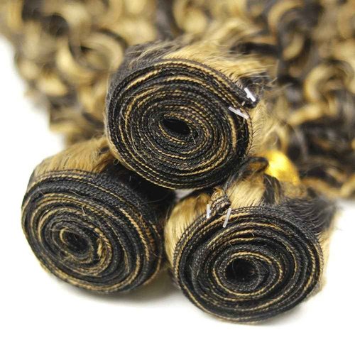 Habiliana Bundles Human Hair 24 26 28 Inch P1B/27 Human Hair Bundles 12A Unprocessed Brazilian Virgin Quick Weave Hair Extensions for Black Women