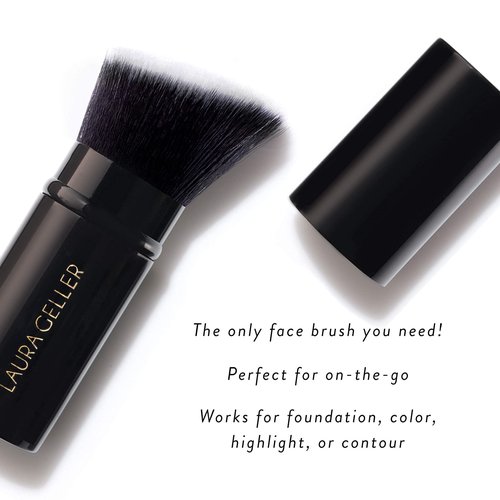 LAURA GELLER NEW YORK Own Your Age Kit: Best of the Best Palette + Jelly Balm Tinted Lip Color, Brick House + Retractable Angled Kabuki Brush
