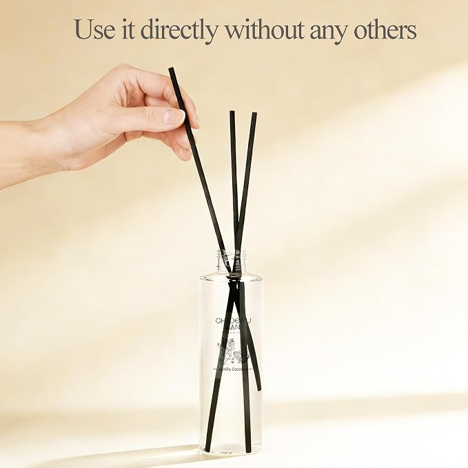 Gardenia Reéd Diffuser Refill 200ml/6.76 fl oz, Natural Essential Scented Oil, Best for Aromatherapy, SPA and Home, 0% Alcohol, A Fresh Clean Scent, Free Set of Diffuser Sticks