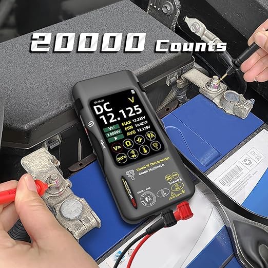 BSIDE Thermal Imaging Camera Multimeter 320×320 Resolution with 20000 Words Tester 3.98'' TFT Touchscreen 25Hz Infrared Thermal Camera (-20-550℃) 15 Thermal Palettes True RMS Auto-Ranging Multimeter
