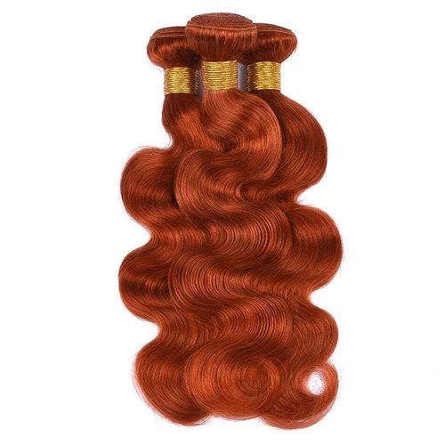Ailabi Ginger Orange 350 Human Hair Bundles 20 22 24 Inch Body Wave Bundles Human Hair 12A Unprocessed Virgin Hair Weave for Black Women