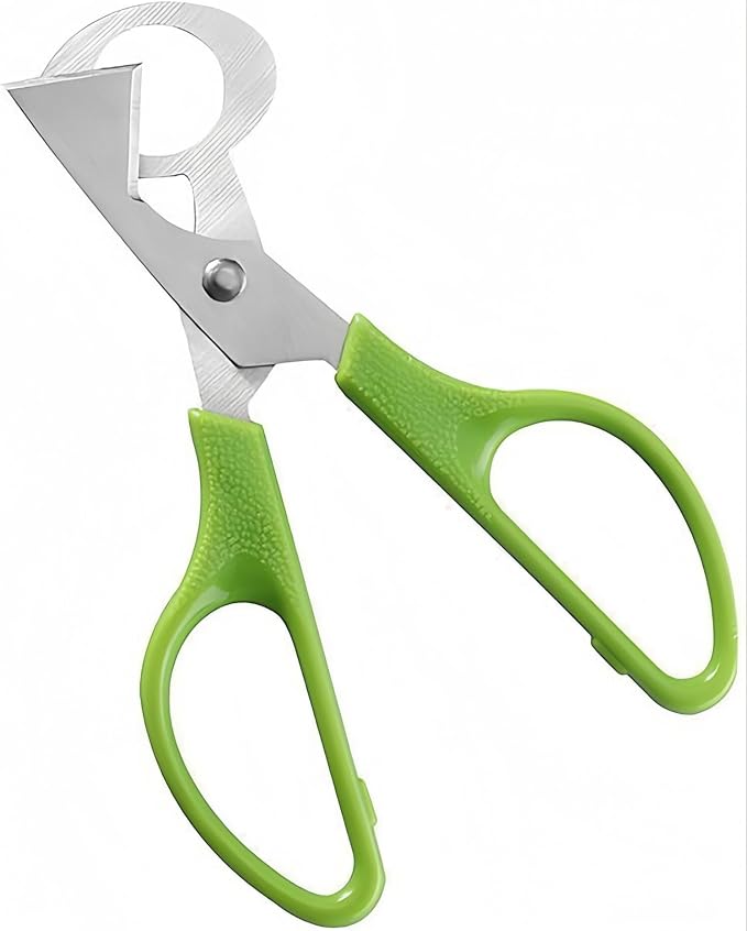 LIUSM Green Quail Egg Cutter Scissors Kitchen Shears Tool-2 Pcs