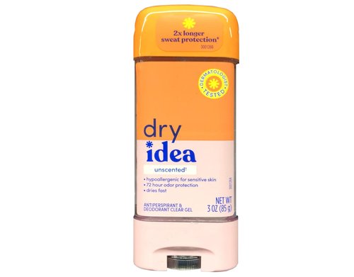 Dry Idea Clear Unscented Antiperspirant Deodorant Gel, 3 Ounce (Pack of 10)