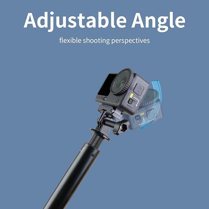 Aluminum Magnetic Quick Release Adapter Mount Compatible with DJI Osmo Action 6 /Osmo Nano, Expansion Stand with1/4Screw Hole/Foldable Connector/Quick-Release Buckle, Action Camera Accessories