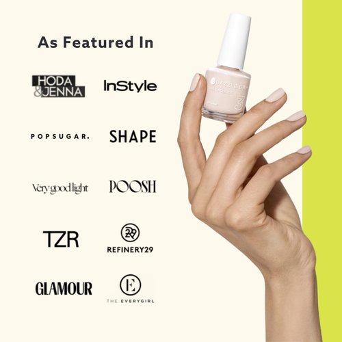 Dazzle Dry Full System Kit - Fine China - A sheer milky white. Simple and clean. (0.5 fl oz)
