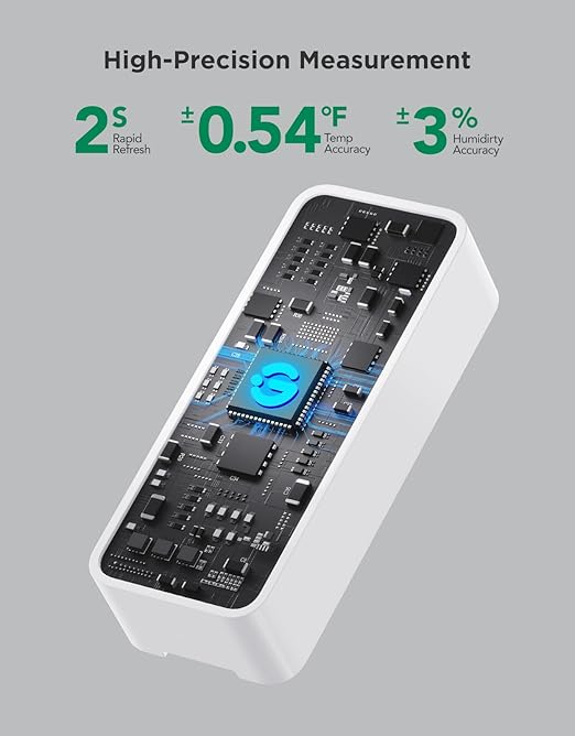 GoveeLife WiFi Hygrometer Thermometer 6 Pack, Smart Humidity Temperature Sensor with App Notifications, 2-Year Free Data Storage Export, Temperature Humidity for Bedroom, Wine Cellar, Basements