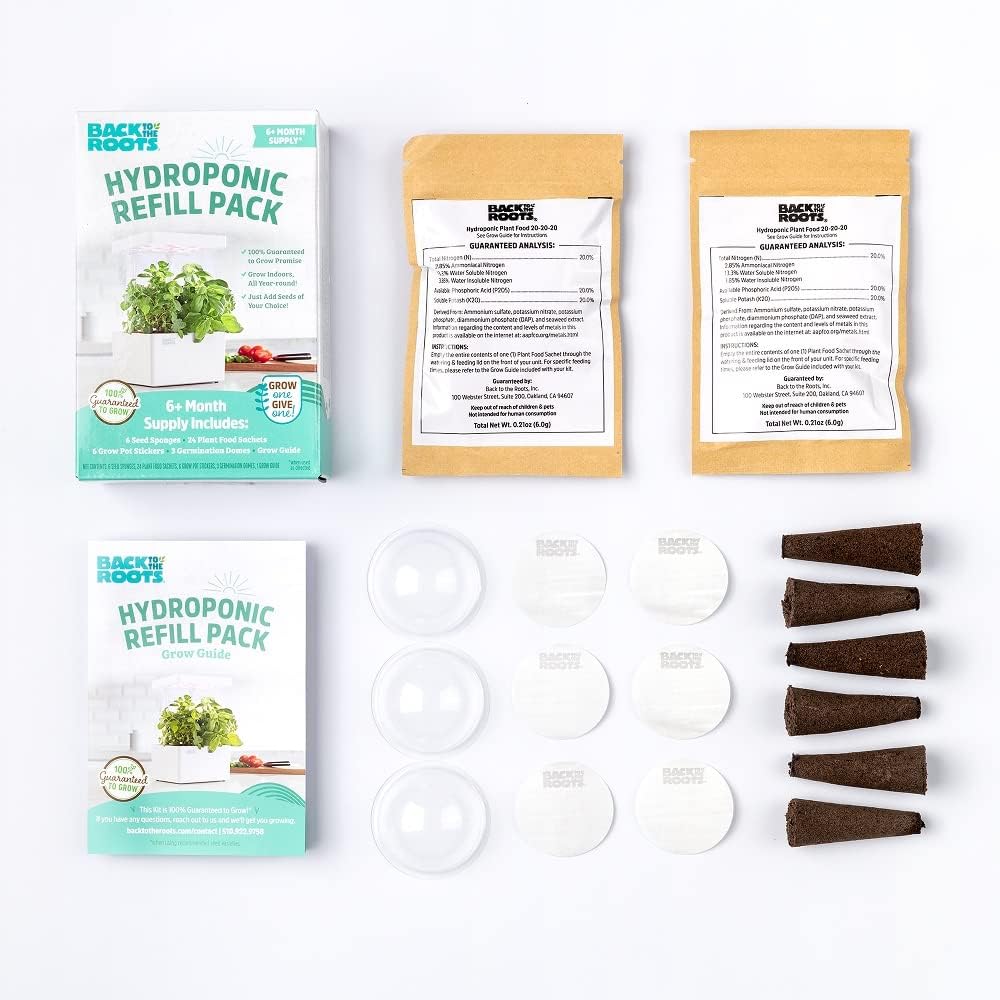 Back to the Roots 33006 Hydroponic Grow Kit Refill Pack