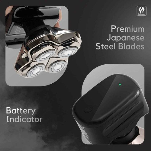 Skull Shaver - Pitbull Silver PRO SX5 Head and face Shaver
