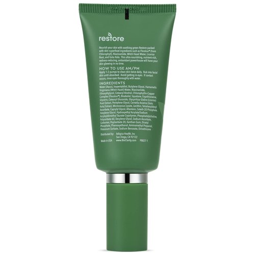 BioClarity Restore, Gel-Based Serum | 100% Vegan, Clean Ingredients | Contains Floralux Naturally made from Chlorophyll | 1.75 Fl Oz - 2 Pack