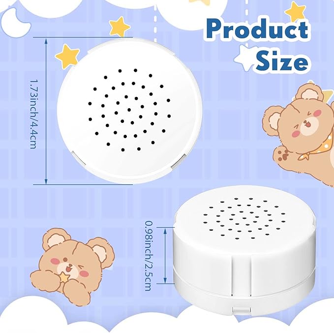 12 Pcs Voice Recorder for Stuffed Animal, Sound Recorder Music Recordable Sound Module Recording Device Record Custom Message for Plush Toy Doll Stuffed Bear Pillow, Battery Included (20 Second)