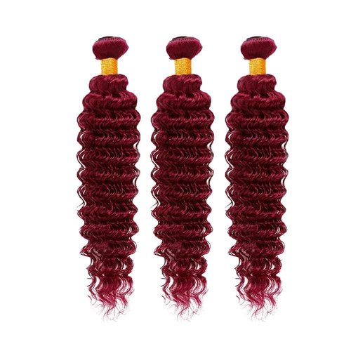 Giginger Brazilian Human Hair Bundles Burgundy 99J Deep Wave Human Hair Bundles 24 26 28 inch Wine Red Unprocessed Virgin Quick Weave Hair for Black Women