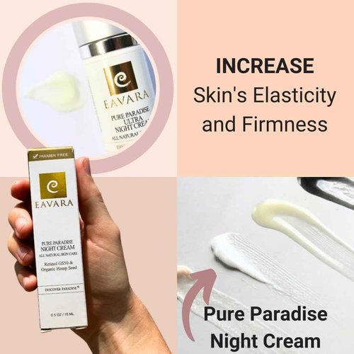 Organic Retinol Night Cream, Anti Aging Eye Cream, and Daily Moisturizer Cream