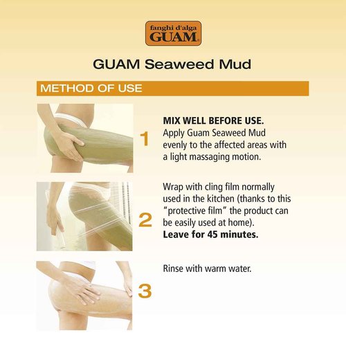 Guam Anti-cellulite Body Wrap, Seaweed Body Wraps for Cellulite on Legs and Thighs, ORIGINAL FORMULA, Professional Cellulite Removal Treatment, 500 gr Beauty