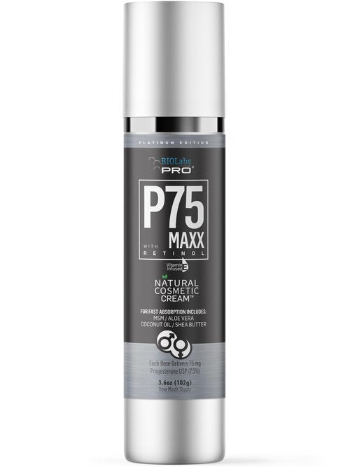 BIOLABS PRO Progest Cream P75 Maxx 6000mg Progest per Bottle - Three Month Supply - 3.6oz