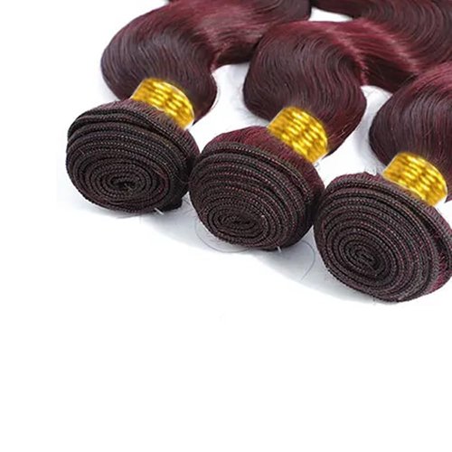 99j Burgundy Bundles Human Hair Body Wave Bundles Human Hair 26 28 30 Inch Wine Red Brazilian Hair 3 Bundle 50 Gram Per Bundle Unprocessed Virgin Remy Hair Extensions