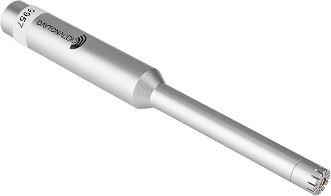 Dayton Audio EMM-6 Precision Omnidirectional Electret Condenser Microphone for Room Acoustic Analyzers and Audio Measurement Systems, Calibration Data File with Response Graph Included