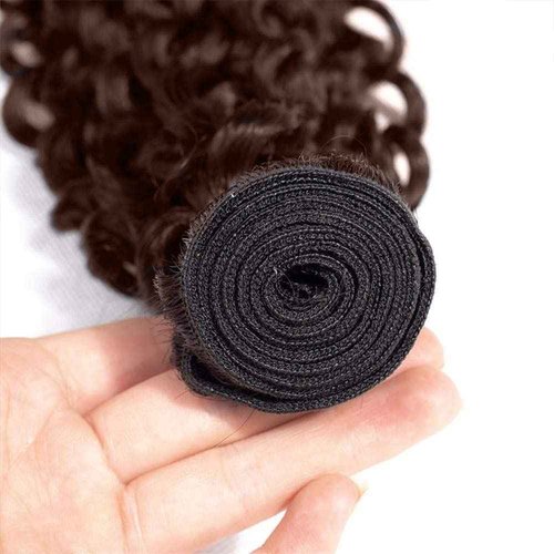 Habiliana Bundles Human Hair 26 28 30 Inch Deep Wave Dark Brown 4 Human Hair Bundles 11A Unprocessed Brazilian Virgin Quick Weave Hair Extensions for Black Women