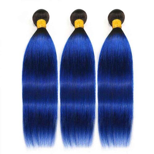 Habiliana Bundles Human Hair 26 28 30 Inch Body Wave T1B Blue Human Hair Bundles 11A Unprocessed Brazilian Virgin Quick Weave Hair Extensions for Black Women