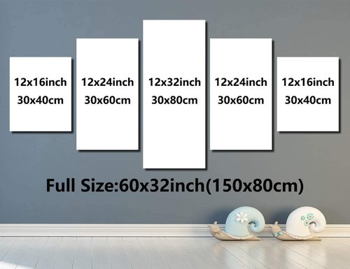 Facial Spa Massage Wall Art Skin Care Wall Decor Relaxing Spa Picture Canvas Prints Bathroom Poster Painting Framed Beauty Salon Home Living Room Decoration Ready to Hang(60''Wx32''H)