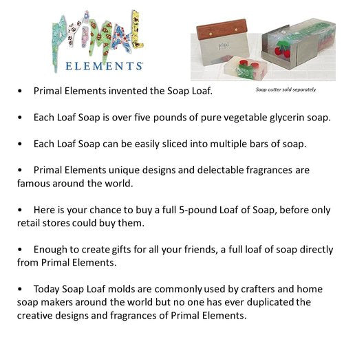 Primal Elements Lavender Essential Oil Soap Loaf, 5 Pound
