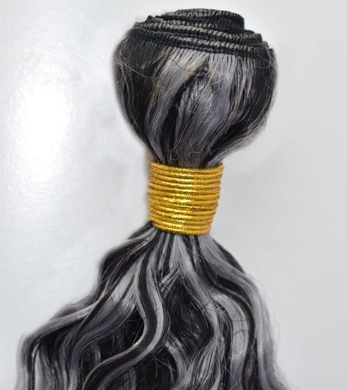 Condescension P4/Grey Human Hair Bundles 16 18 20 inch Water Wave Human Hair Bundles Highlight Chocolate Grey Unprocessed Soft Sewn In Hair with Double Weft for Black Women