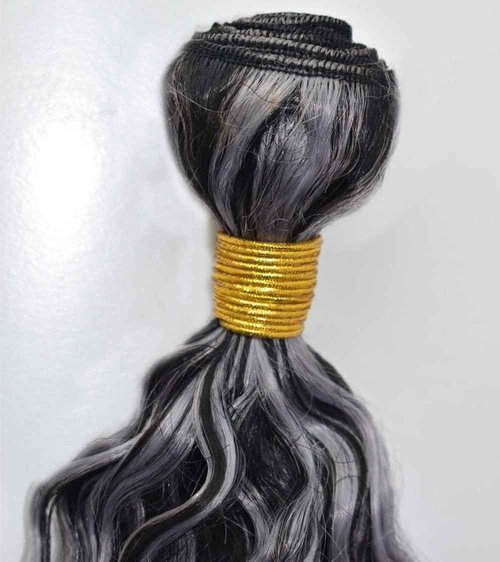 Condescension Human Hair Bundles P4/GREY 26 28 30 inch Deep Wave Human Hair Bundles Highlight Chocolate Grey Unprocessed Brazilian Virgin Quick Weave Hair for Black Women