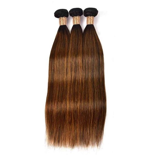 Condescension Human Hair Bundles 22 24 26 Inch Chocolate Brown P4/30 Straight Bundles Human Hair 100% Unprocessed Soft Sewn In Hair with Double Weft for Black Women