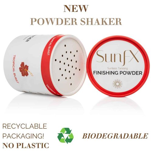 SunFX Post Spray Tan Finishing Powder | Tropical Bursrt | SunFX All Natural Tanning Solution Blend 5 Pack