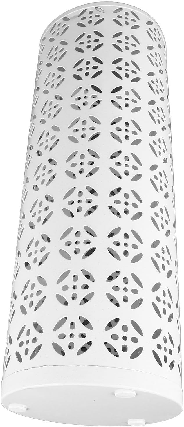 Zerodis Large Round Hollow Design Metal Umbrella Holder, Stylish Gold Finish Steel Umbrella Stand for Entryway, Home Office, and Outdoor Use (S)