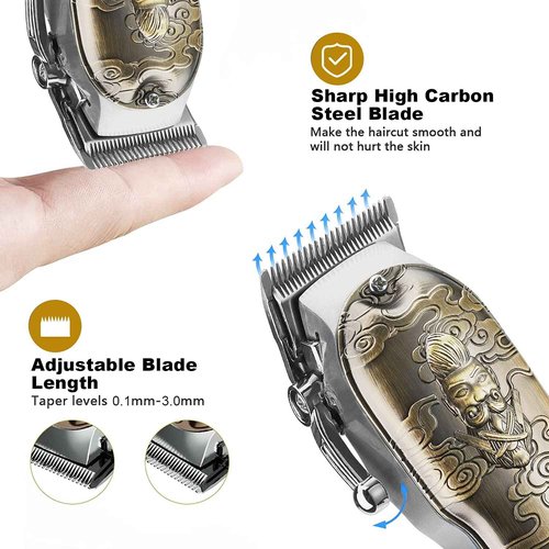 RESUXI Hair Clippers for Men & Electric Shavers Beard Trimmer for Men Set,Professional Barber Clippers T-Blade Hair Trimmer Electric Razor, Men’s Grooming Hair Cutting Kit
