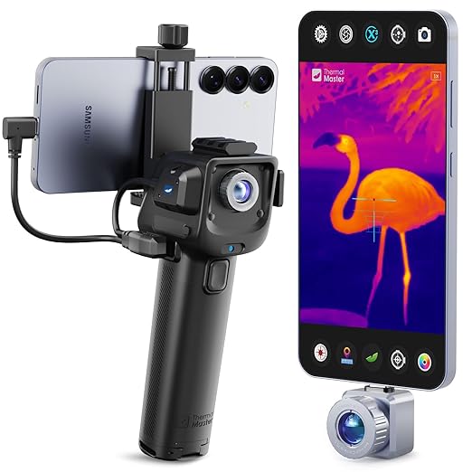Thermal Master Thermal Camera for Android, X2 Thermal Night Vision Monocular for Phone, 950-Yard Detection Range, 512×384 X³ IR Resolution, 50Hz, Thermal Scope for Wilderness Rescue