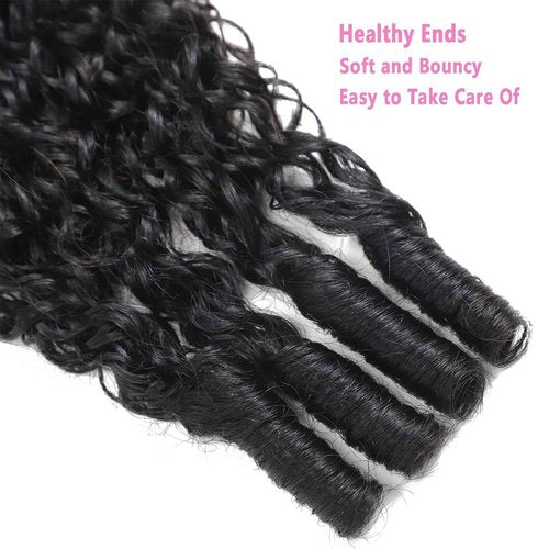Vanlov 3C4A Burmese Curly Human Hair Bundles 14 16 18 Inch Curly Bundles Unprocessed Burmese Raw Hair Extension Real Human Hair Natural Color Human Hair Weft Extensions