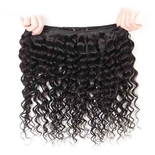 Water Wave Bundles 28 30 32 Inch Natural Black Color Unprocessed Peruvian Virgin Remy Hair 3 Bundles Wet And Wavy Human Hair Weave