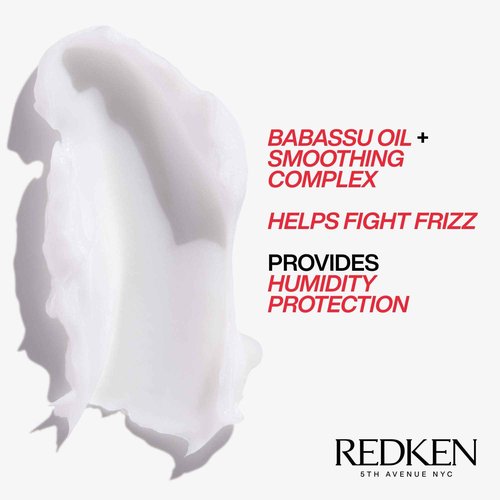 Redken Frizz Dismiss Shampoo, Conditioner and Rebel Tame Treatment Set For Frizzy Hair - Smooths Hair and Manages Frizz