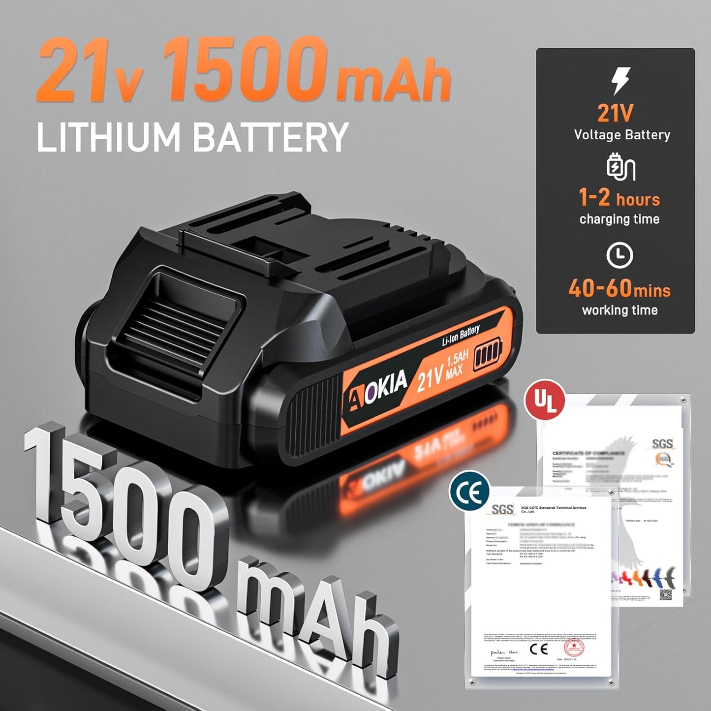 Cordless Mini Chainsaw 21V,4In Electric Chainsaw,Handheld & Portable Power Chain Saw for Tree Trimming Pruning Garden & Yard Work,Battery Chain Saw Gifts for Men Women Dad Orange