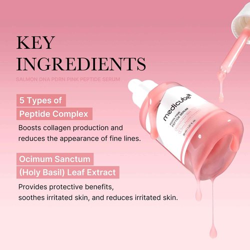 medicube Calm and Clear Skin Duo: medicube Mini Booster Pro Pink and Salmon DNA PDRN Pink Peptide Serum | Holiday Stocking Stuffers, Stocking Stuffers for Women, Gifts for Her