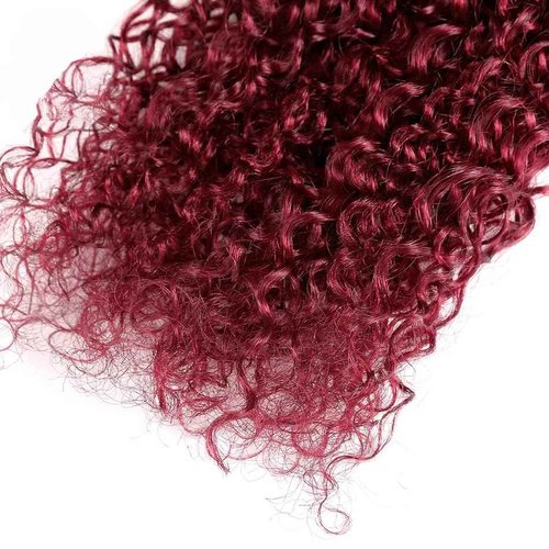 Giginger Burgundy 99J Water Wave Human Hair Bundles 24 26 28 inch Wine Red Human Hair Bundles Burgundy 100% Unprocessed Raw Quick Weave Hair for Black Women