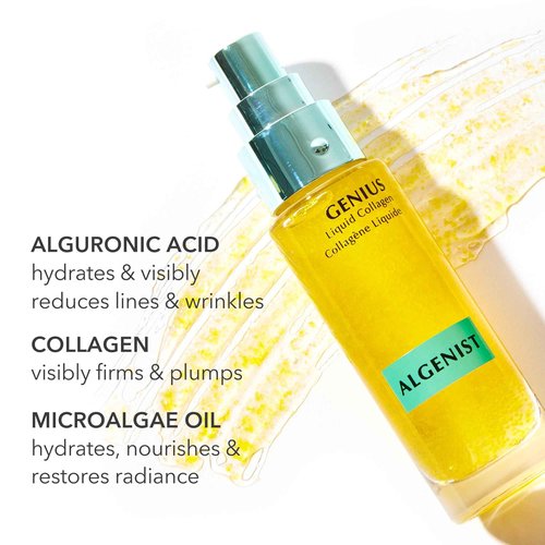 Algenist GENIUS Liquid Collagen Serum - Firming and Hydrating Face Serum with Collagen + Vitamin E - Helps Visibly Minimize Fine Lines + Wrinkles and Improve Elasticity (1 oz)